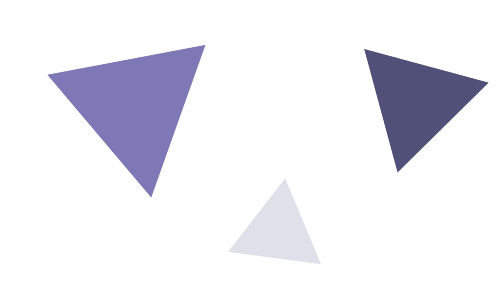 Triángulos decorativos morados