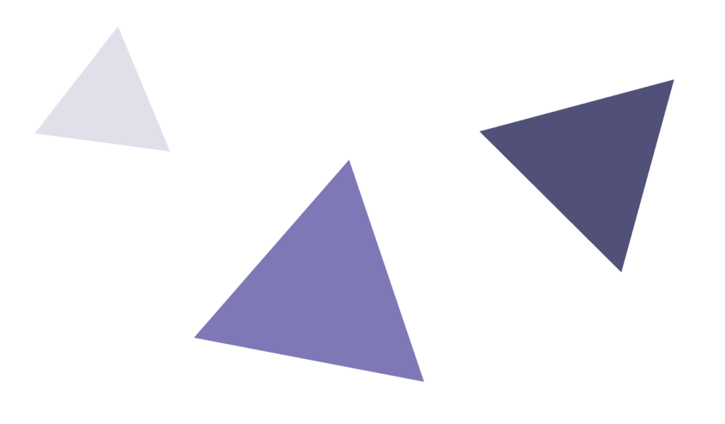 Triángulos decorativos morados